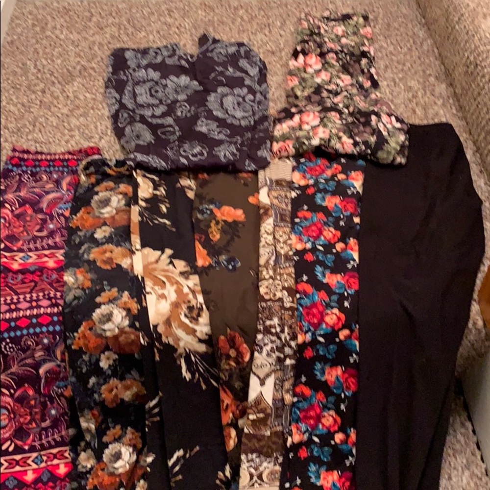 9 pair of leggings